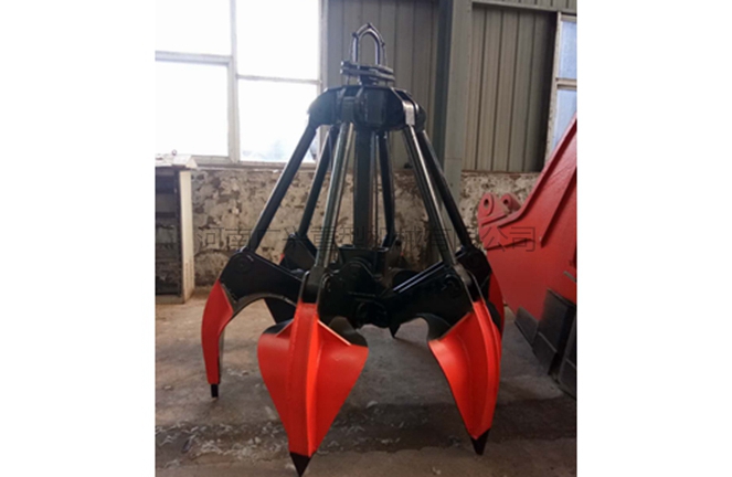 半日繩多瓣抓斗
